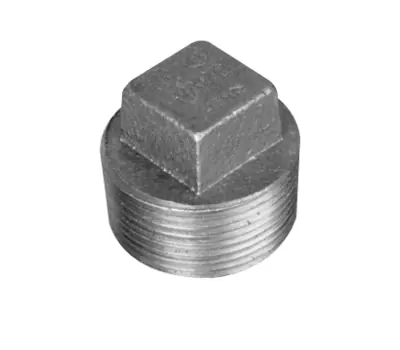 WARD D.GSP 1/2 in. Male Galvanized Cast Iron Square Head Solid Plug