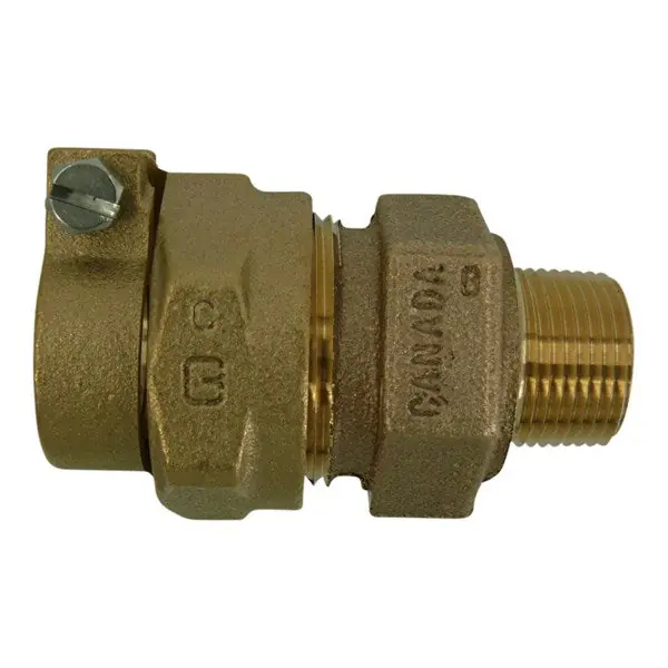 CAMBRIDGE BRASS 117NL-PJ7M7 2 in. IPS Comp x Male Cast Brass Alloy C89833 Adapter, Lead Free