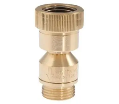 WATTS 0792099 3/4 in. Female Hose Thread x Male Hose Thread Brass Backflow Preventer, Lead Free