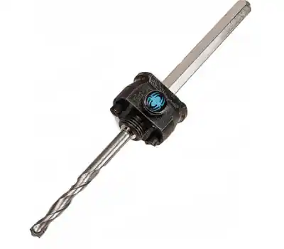 SPYDER 600638H Quick Change Tungsten Carbide Tipped Hole Saw Arbor with Pilot Drill Bit