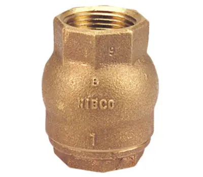 NIBCO VALVES T-480 Ring Check 1-1/4 in. Female Bronze In-Line Lift Check Valve