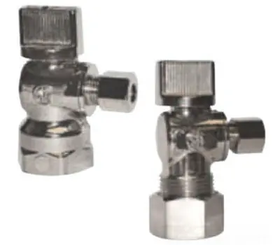 A Y McDonald 2082I 5/8 x 1/4 in. Comp Brass Angle Supply Stop