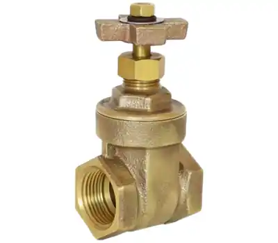 Legend Valve 104-735 1 in. NPT Forged Brass Non-Rising Stem Gate Valve with Cross Handle