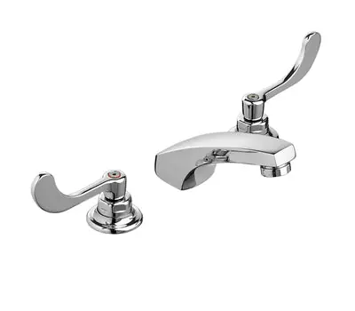 AMERICAN 6500.170.002 Monterrey 1.5 GPM 2 Wrist Blade Handles 8 in. Widespread Bathroom Faucet