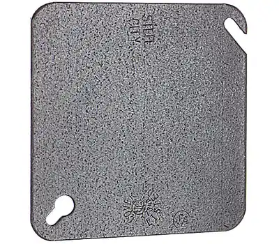 THOMAS & BETTS 52C1 4 in. Square Flat Blank Box Cover