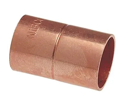 ACR Tubing 039923307828 2-1/8 in. OD Sweat Wrot Copper Coupling with Stop