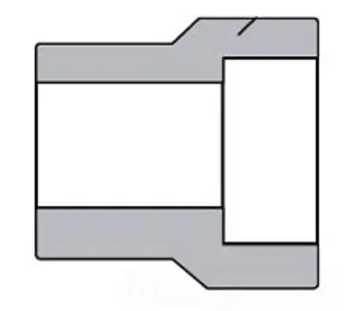 ANVIL 0362214801 2 x 1-1/4 in. Forged Carbon Steel Socket Weld Type 2 Reducer Insert