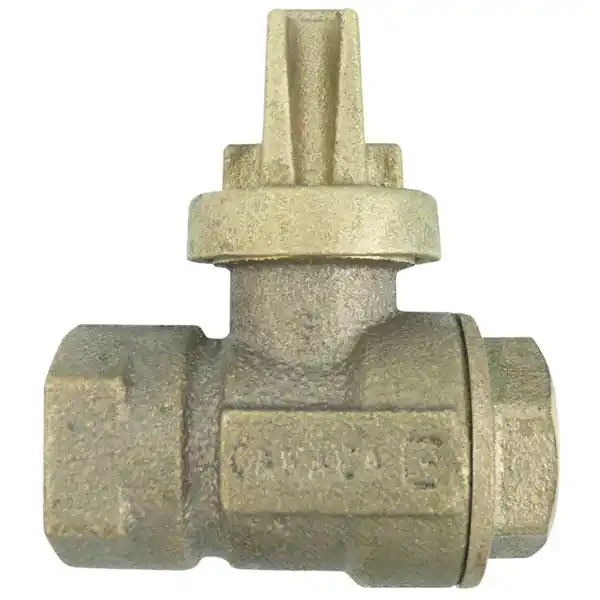 Cambridge Brass 202NL-F5F5 1-1/4 in. Female Cast Brass Full Port Ball Style Curb Stop Lead Free