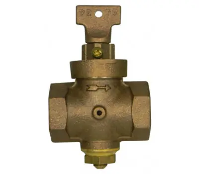 A Y MCDONALD 72832T 3/4 Stop and Drain Valve