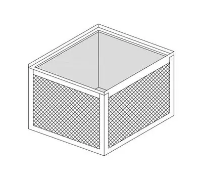 CROWN PRODUCTS 301DB21522 21-1/2 x 22 x 20 in. 24 Gauge Galvanized Steel Unit Stand