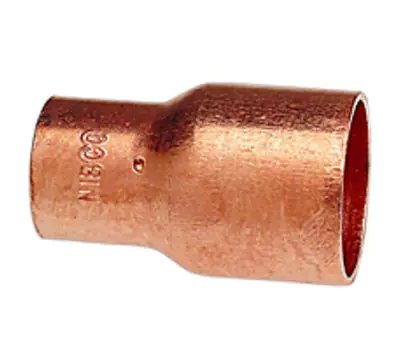 ACR TUBING 039923306883 1/2 x 3/8 in. OD Sweat Wrot Copper Reducing Coupling with Stop
