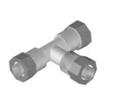 GEORG FISCHER CENTRAL PLASTICS 10000490 3/4 COMP GAS TEE