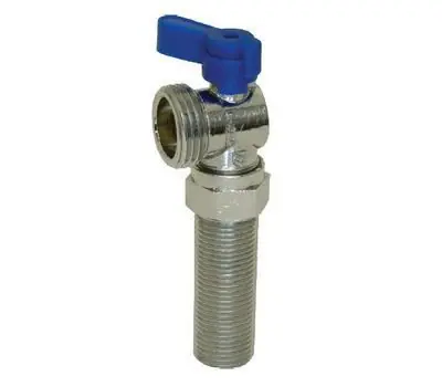 EZ-FLO 10759 WASH MACH.STOP-BLUE 1/2 in. Male x 3/4 in. Male Hose Thread Forged Brass 1/4 Turn Washing Machine Stop Valve