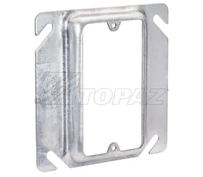 TOPAZ C4453 4IN STL SQUARE BOX