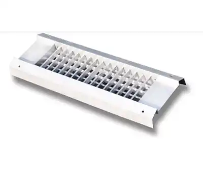 TRUAIRE SU2A-S12X06 12 x 6 in. Aluminum Universal Double Deflection Spiral Supply Diffuser with Scoop
