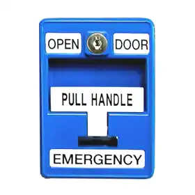 DORTRONICS 6510/BL-S35 Emergency Pull Station - Blue with Two SPDT (Form C) Switches