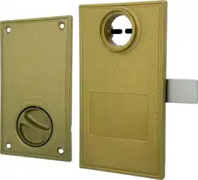 MARKS HARDWARE W3710 Swinging Gate Lockset Single Cylinder 1-1/4 inches Latch Projection 5/8 inches Channel Size