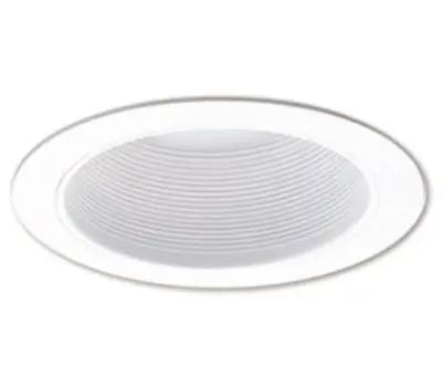 NICOR 17711 6 in. Slope Baffle Trim White