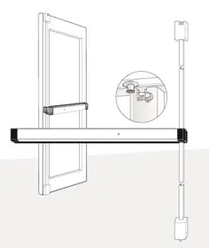 Adams Rite 8211-36 Electric Exit Bar 36 inches