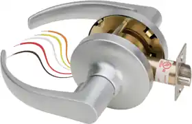 Security Door Controls Z7252-G5-Q Electrified Cylindrical Lockset Power 12/24VDC