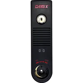 Detex EAX-300BK Black Door Propped Alarm Surface Mount 100DB 9VDC Battery Operated