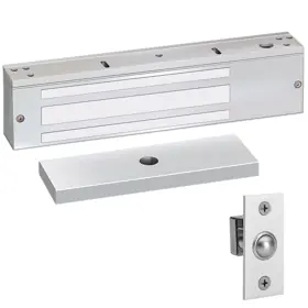 SECURITY DOOR CONTROLS 1511-V-D-B 1650lbs EM Lock Single Door Electromagnetic Lock 12/24VDC
