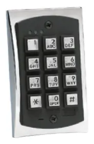 IEI 2000EM e Style Flush-mount Backlit Access Control Keypad
