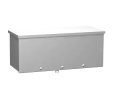 HAMMOND C3RWT672 6 x 6 x 72 in. Galvanized Steel NEMA 3R Slip-On Cover Wiring Trough