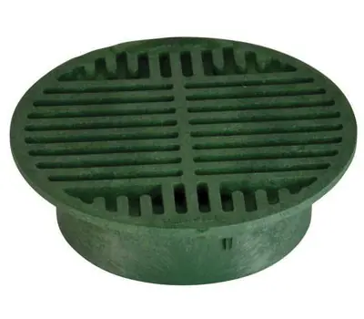 NDS NATIONAL DIVERSIFIED SALES 20 8 in. HDPE Round Grate, Green