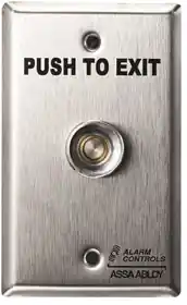 Alarm Controls TS-16 Request to Exit Station with Pneumatic Timer 1/4in Push Button