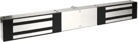 Securitron DM62 Double Magnalock 12/24VDC Non-Monitoring Satin Stainless Steel
