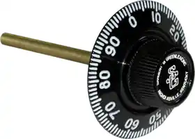 SARGENT & GREENLEAF D003-003 Lock Dial Front Reading Small Knob