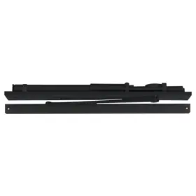 LCN CLOSERS 2034-STD-GLBLK-RH Narrow Overhead Concealed Heavy Duty Closer Right Hand Standard Track Arm Grade 1 ADA Size 4 Wood & Metal WMS Screw Pack
