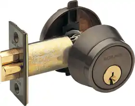 Schlage Lock B250-PD6-605 Gatelatch 2-3/8 BS