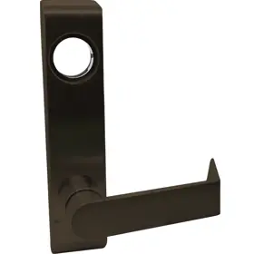 FALCON 712L-RV-DAN-695-RHR Narrow Escutcheon Trim Dane Lever Locks/Unlocks RHR Less Cylinder