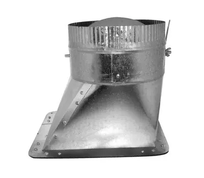 Southwark Metal ATHEWDSO26 12 x 6 to 6 in. Crimp Galvanized 26 Gauge Steel Air-Tite High Efficiency Takeoff with Damper