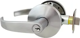Falcon Lock W511CP6DQUA626-23/4BS Entry Quantum Lever 6-Pin Cylinder Keyed Different Medium Duty Cylindrical Lock Deadlatch ANSI Strike