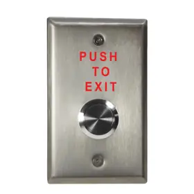 DORTRONICS WR5276-HD29-E1 Round Stainless Entry Button or Door Bell Weather Resistant Single Gang