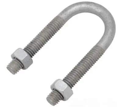 MADISON ELECTRIC PRODUCTS 336 2IN HOT DIP ZINC-PLATED MALLEABLE IRON U-BOLT