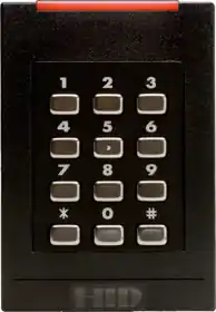 HID Global 921PTNNEK0001V Keypad Reader Power Single Gang