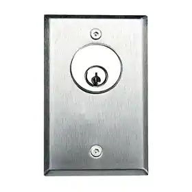 DORTRONICS 5141-24XKXL Key Switch Single Alternate Action Single Gang Plate DPDT Switch LED Bi-Colored Light