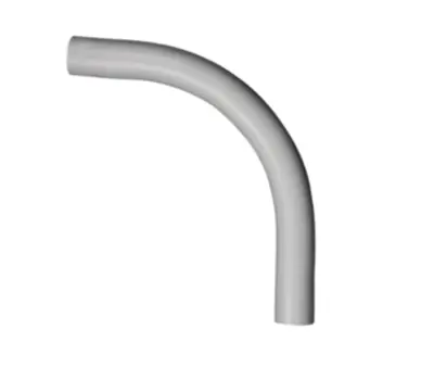 CANTEX 5133844 2 in. Gray PVC Schedule 40 90-degree Special Radius Elbow, 18 in. Radius