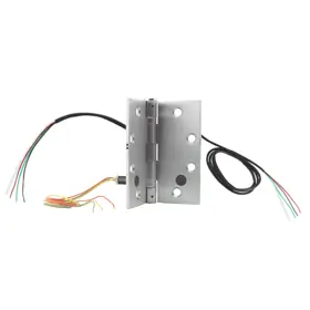 Security Door Controls PTH-10Q-DPS Electrified Power Transfer Hinge 1 Amp 4.5in x 4.5in