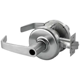 Corbin Russwin CLX3355-NZD-626C-LC Grade 1 Classroom Newport Cylindrical Lever - Less Cylinder 2-3/4 inch Backset ANSI Strike SA114 626C US26D