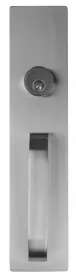 Detex 03-C-630 Nightlatch Pull Plate Trim Key Retracts Latch Less Rim Cylinder for 10/20/21/27 Series