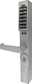 Alarm Lock DL1300ET/26D Trilogy T3 Keypad Narrow Stile Exit Device Lever Trim Schlage C Keyway Weather Proof