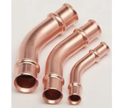 RAPID LOCKING SYSTEM 3.08108E+12 1/2 in. Press x Press Copper 45-degree Elbow