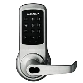 Accentra B-AU-NTB613-NR nexTouch Push Button Keypad Cylindrical Lock SFIC Prep Augusta Lever