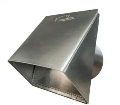 BUILDERS BEST 111029 Vent Hood with Flapper and Screen 10 in. Tail