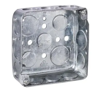 TOPAZ B4453 4IN STL SQUARE BOX